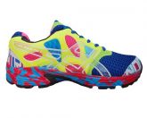 Tênis Asics Feminino Gel Noosa Tri 7 Amarelo, Azul e Rosa MO