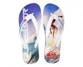 Chinelo QuikSilver Branco e Cinza MOD:30298