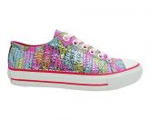 Tênis All Star Feminino Rosa Claro Estampado com Lantejoula