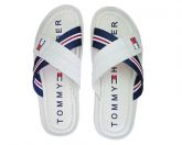 Chinelo Masculino Couro Tommy Hilfiger Branco MOD:30300