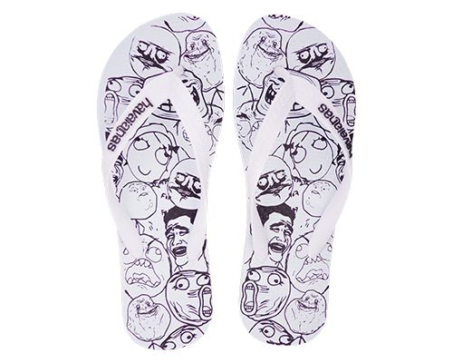 Chinelo Havaianas Memes Branco MOD:30295