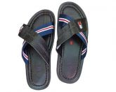 Chinelo Masculino Couro Tommy Hilfiger Preto Cod.:30302