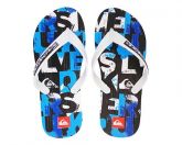 Chinelo QuikSilver Branco e Azul MOD:30293