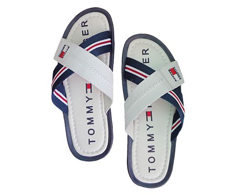 Chinelo Masculino Couro Tommy Hilfiger Branco Cod. 30301