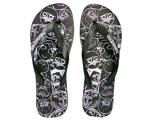 Chinelo Havaianas Memes Preto MOD:30296
