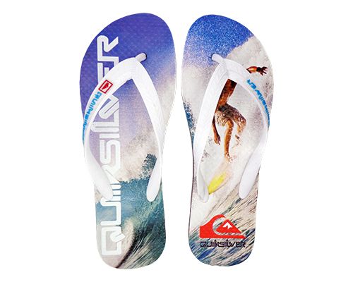 Chinelo QuikSilver Branco e Cinza MOD:30298