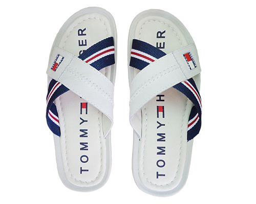 Chinelo Masculino Couro Tommy Hilfiger Branco MOD:30300