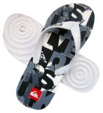 Chinelo Quik Silver Branco e Preto Cod. 30126