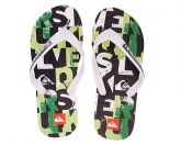 Chinelo QuikSilver Branco e Verde MOD:30294